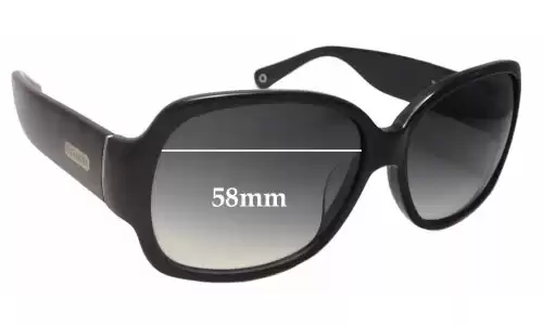 Sunglass Fix Replacement Lenses for Coach S822 Odessa - 58mm Wide Sunglass Fix Replacement Lenses for Coach S822 Odessa - 58mm Wide