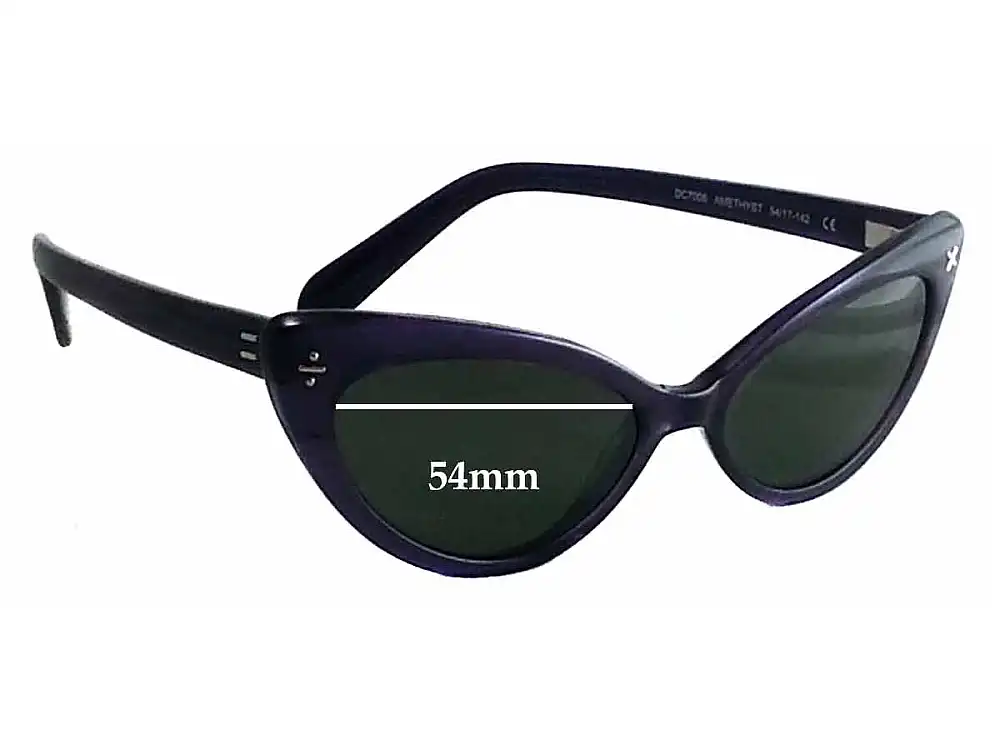 Sunglass Fix Replacement Lenses for Derek Cardigan DC7006 - 54mm Wide Sunglass Fix Replacement Lenses for Derek Cardigan DC7006 - 54mm Wide