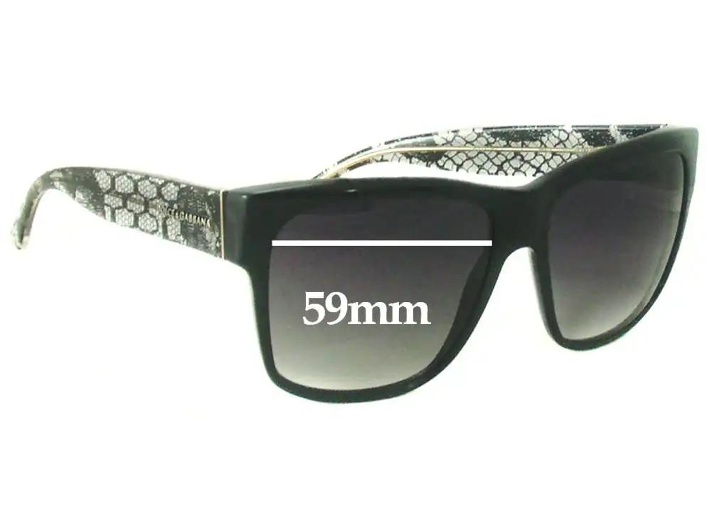 Sunglass Fix Replacement Lenses for Dolce & Gabbana DG4121 - 59mm Wide Sunglass Fix Replacement Lenses for Dolce & Gabbana DG4121 - 59mm Wide