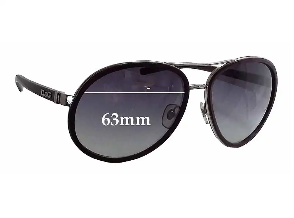 Sunglass Fix Replacement Lenses for Dolce & Gabbana DG6048 - 63mm Wide Sunglass Fix Replacement Lenses for Dolce & Gabbana DG6048 - 63mm Wide