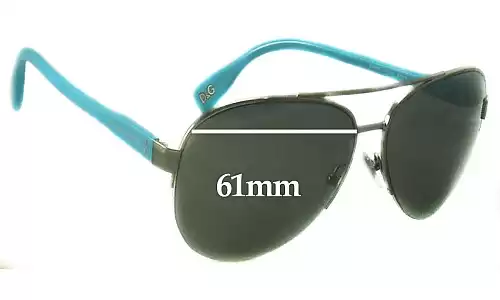 Sunglass Fix Replacement Lenses for Dolce & Gabbana DG6092 - 61mm Wide Sunglass Fix Replacement Lenses for Dolce & Gabbana DG6092 - 61mm Wide
