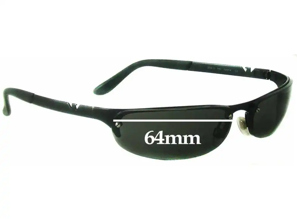 Sunglass Fix Replacement Lenses for Emporio Armani EA203/S - 64mm Wide Sunglass Fix Replacement Lenses for Emporio Armani EA203/S - 64mm Wide