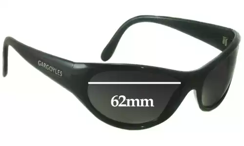 Sunglass Fix Replacement Lenses for Gargoyles Strega - 62mm Wide Sunglass Fix Replacement Lenses for Gargoyles Strega - 62mm Wide