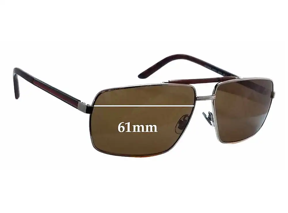 Sunglass Fix Replacement Lenses for Gucci GG2202/S - 61mm Wide Sunglass Fix Replacement Lenses for Gucci GG2202/S - 61mm Wide