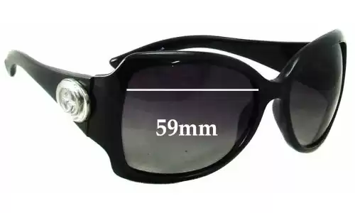 Sunglass Fix Replacement Lenses for Gucci GG2938/N/S - 59mm Wide Sunglass Fix Replacement Lenses for Gucci GG2938/N/S - 59mm Wide
