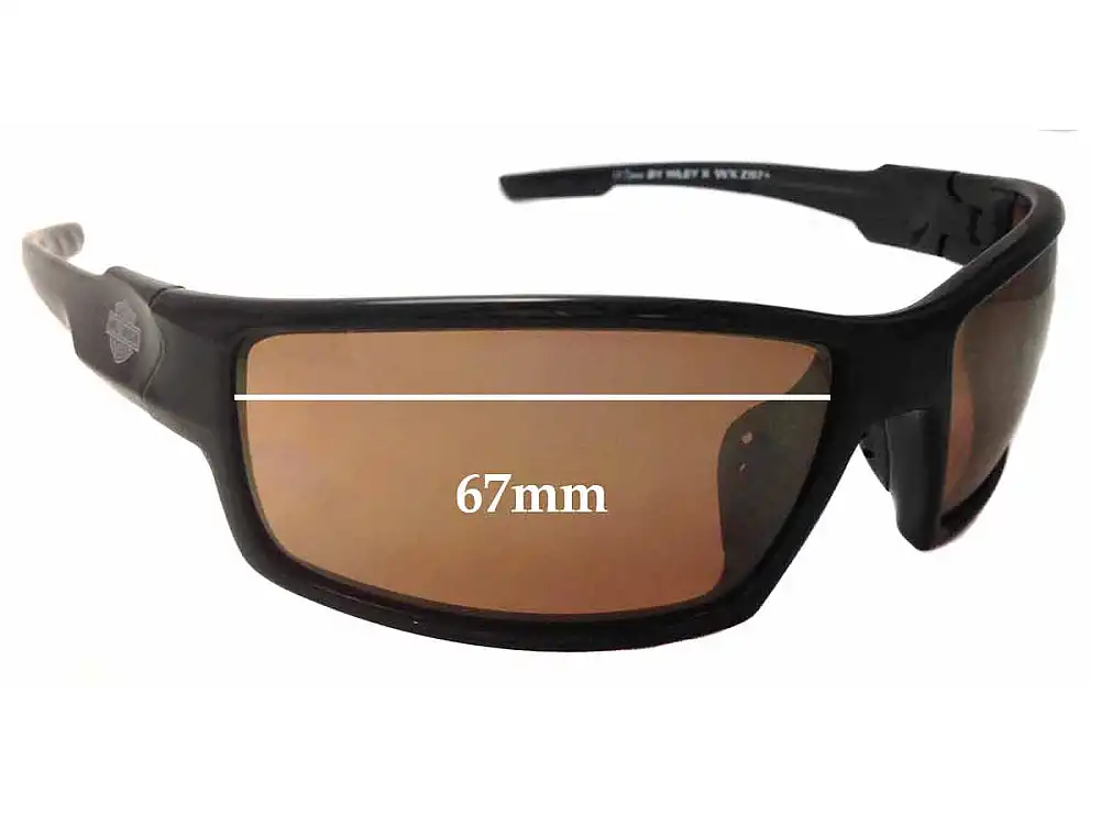 Sunglass Fix Replacement Lenses for Harley Davidson H-D Wolf - 67mm Wide Sunglass Fix Replacement Lenses for Harley Davidson H-D Wolf - 67mm Wide