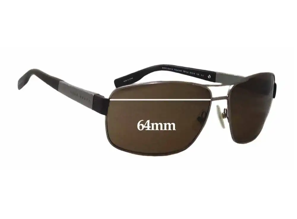 Sunglass Fix Replacement Lenses for Hugo Boss 0521/S - 64mm Wide Sunglass Fix Replacement Lenses for Hugo Boss 0521/S - 64mm Wide