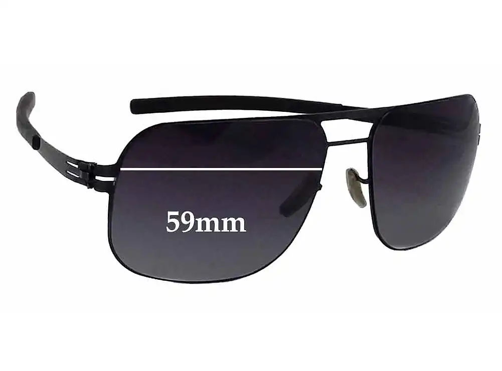 Sunglass Fix Replacement Lenses for IC! Berlin Alex - 59mm Wide Sunglass Fix Replacement Lenses for IC! Berlin Alex - 59mm Wide