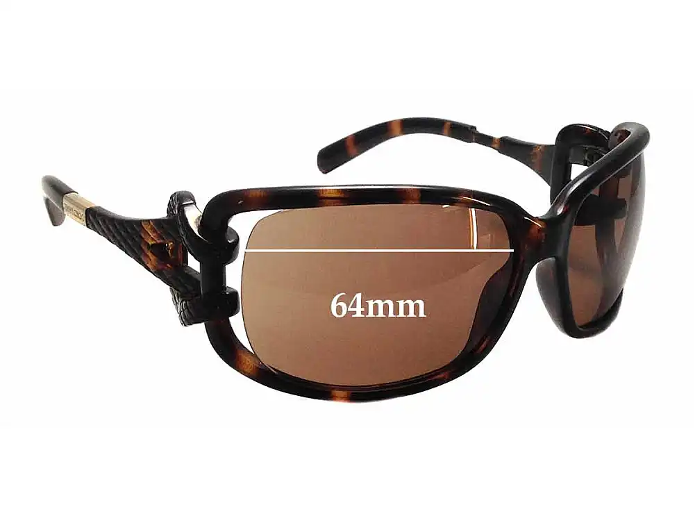 Sunglass Fix Replacement Lenses for Jimmy Choo Mini JJ - 64mm Wide Sunglass Fix Replacement Lenses for Jimmy Choo Mini JJ - 64mm Wide