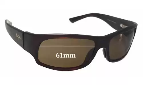 Sunglass Fix Replacement Lenses for Maui Jim MJ222 Longboard - 61mm Wide Sunglass Fix Replacement Lenses for Maui Jim MJ222 Longboard - 61mm Wide