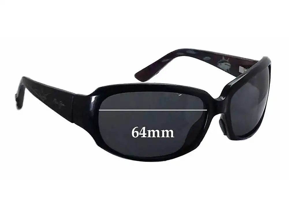 Sunglass Fix Replacement Lenses for Maui Jim MJ234 Yellow Fin - 64mm Wide Sunglass Fix Replacement Lenses for Maui Jim MJ234 Yellow Fin - 64mm Wide