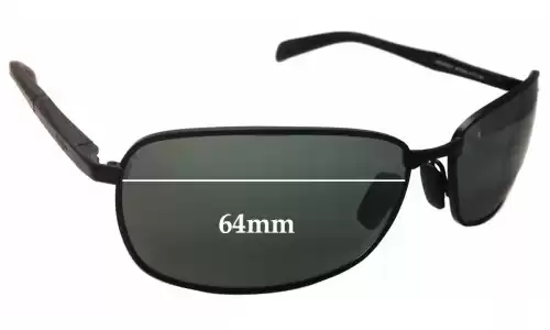 Sunglass Fix Replacement Lenses for Maui Jim MJ240 Long Beach - 64mm Wide Sunglass Fix Replacement Lenses for Maui Jim MJ240 Long Beach - 64mm Wide