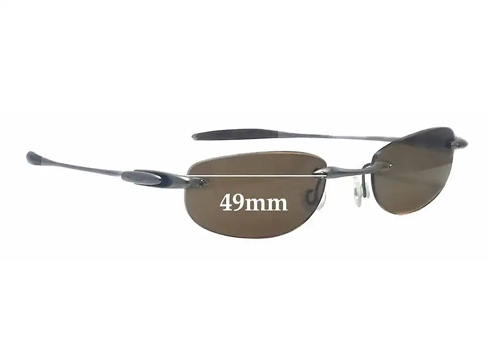 Sunglass Fix Replacement Lenses for Oakley Rimless - 49mm Wide Sunglass Fix Replacement Lenses for Oakley Rimless - 49mm Wide
