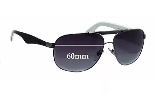 Sunglass Fix Replacement Lenses for Persol 2361-S - 60mm Wide Persol 2361-S Replacement Lenses 60mm wide