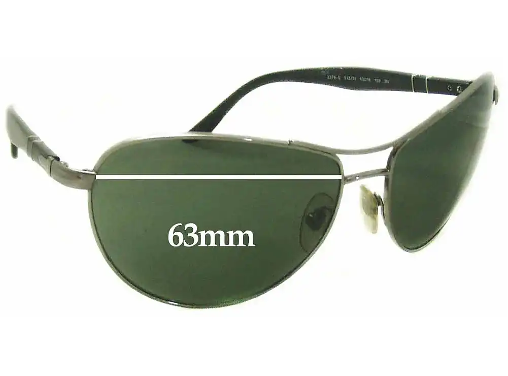 Sunglass Fix Replacement Lenses for Persol 2376 - 63mm Wide Sunglass Fix Replacement Lenses for Persol 2376 - 63mm Wide