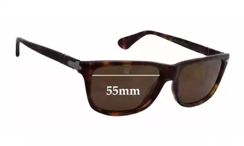 Sunglass Fix Replacement Lenses for Persol 3026-S - 55mm Wide Persol 3026-S Replacement Lenses 55mm wide