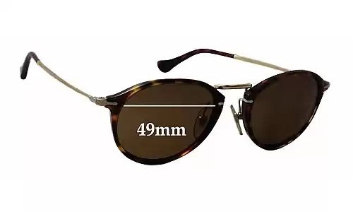 Sunglass Fix Replacement Lenses for Persol 3046-S - 49mm Wide Persol 3046-S Replacement Lenses 49mm wide