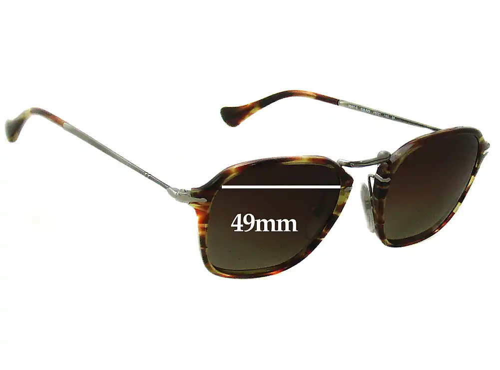 Sunglass Fix Replacement Lenses for Persol 3047-S - 49mm Wide Sunglass Fix Replacement Lenses for Persol 3047-S - 49mm Wide