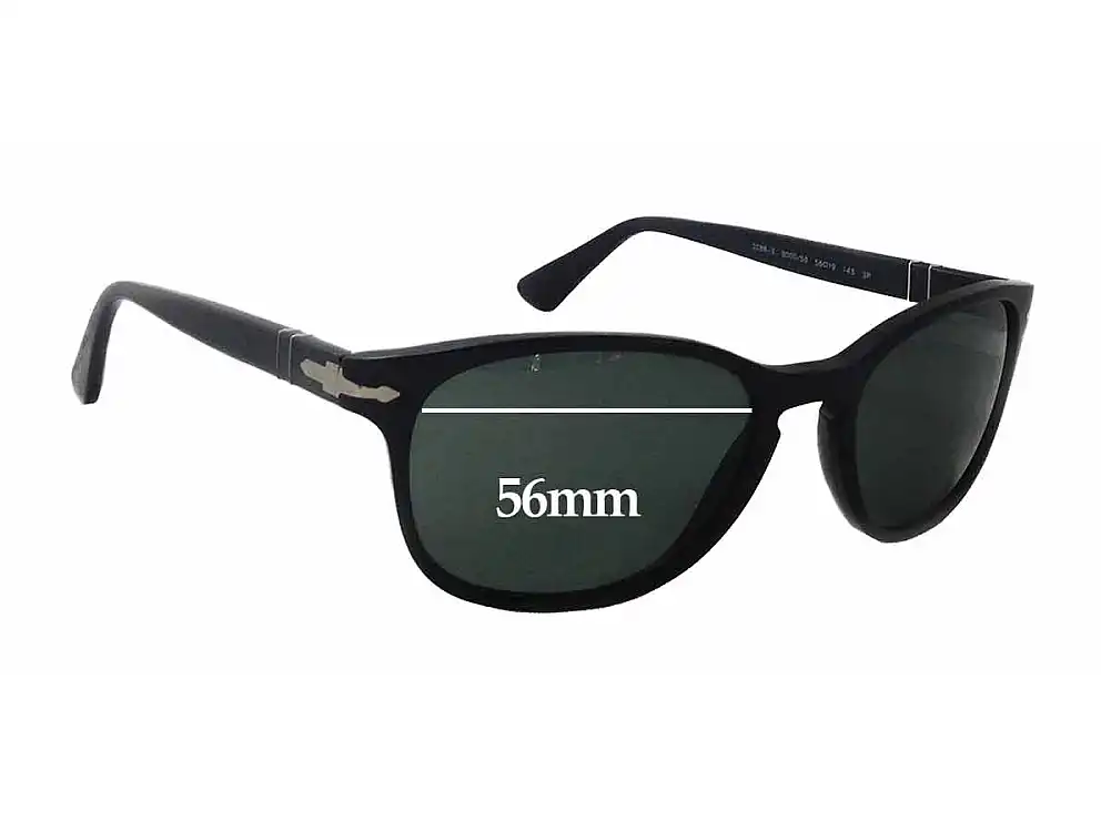 Sunglass Fix Replacement Lenses for Persol 3086-S - 56mm Wide Sunglass Fix Replacement Lenses for Persol 3086-S - 56mm Wide