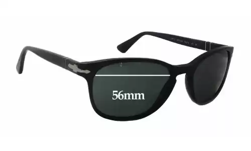 Sunglass Fix Replacement Lenses for Persol 3086-S - 56mm Wide Persol 3086-S Replacement Lenses 56mm wide
