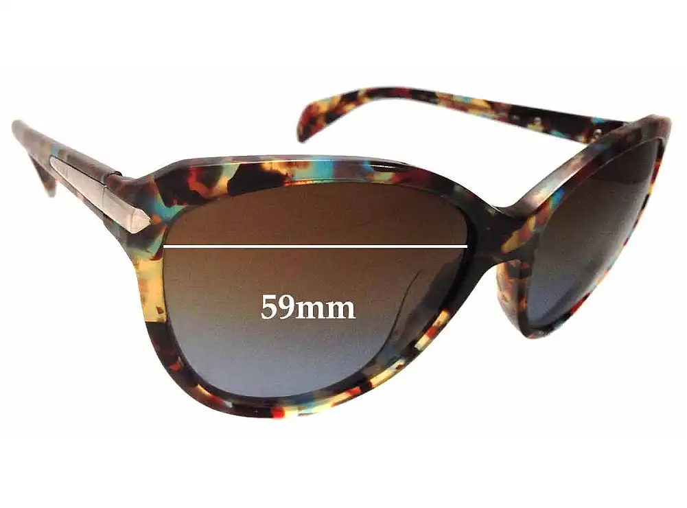 Sunglass Fix Replacement Lenses for Prada SPR15P - 59mm Wide Sunglass Fix Replacement Lenses for Prada SPR15P - 59mm Wide