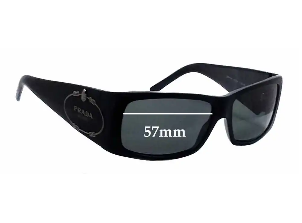 Sunglass Fix Replacement Lenses for Prada SPR11H - 57mm Wide Sunglass Fix Replacement Lenses for Prada SPR11H - 57mm Wide