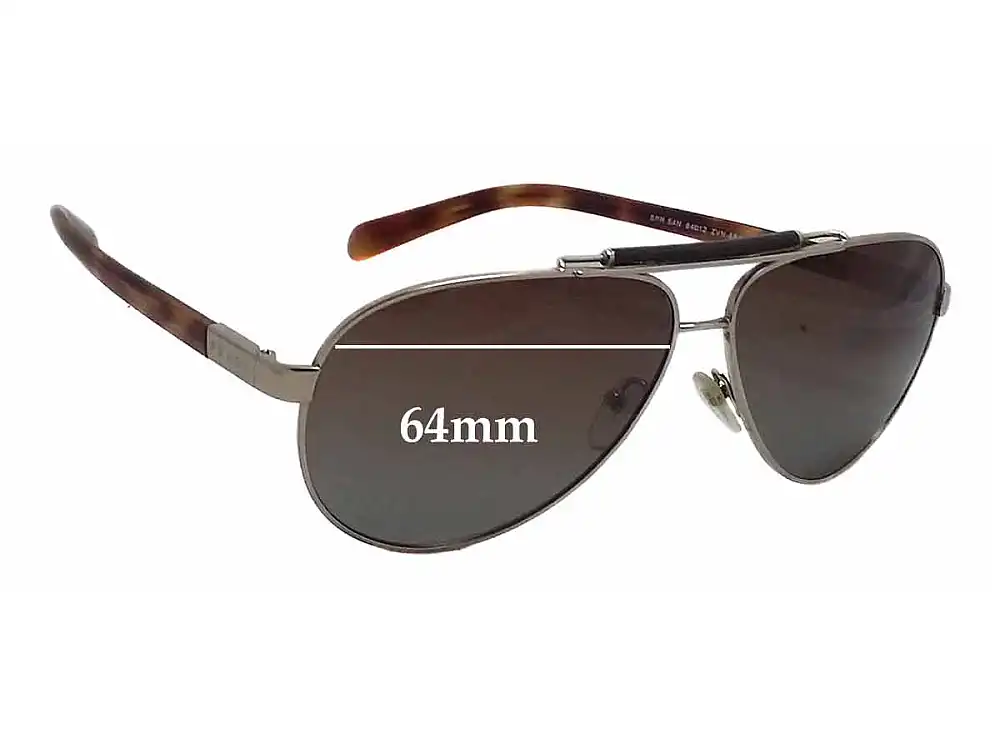 Sunglass Fix Replacement Lenses for Prada SPR54N - 64mm Wide Sunglass Fix Replacement Lenses for Prada SPR54N - 64mm Wide