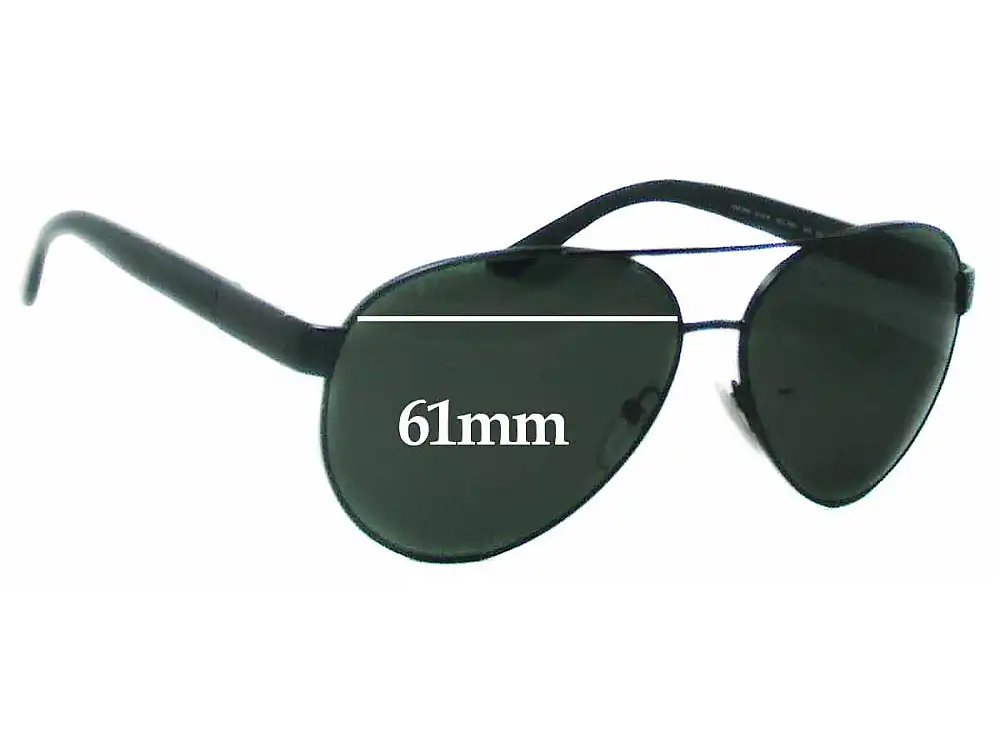 Sunglass Fix Replacement Lenses for Prada SPR59N - 61mm Wide Sunglass Fix Replacement Lenses for Prada SPR59N - 61mm Wide