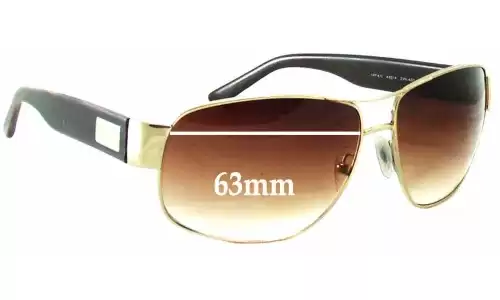 Sunglass Fix Replacement Lenses for Prada SPR61L - 63mm Wide Prada SPR61L Replacement Lenses 63mm wide