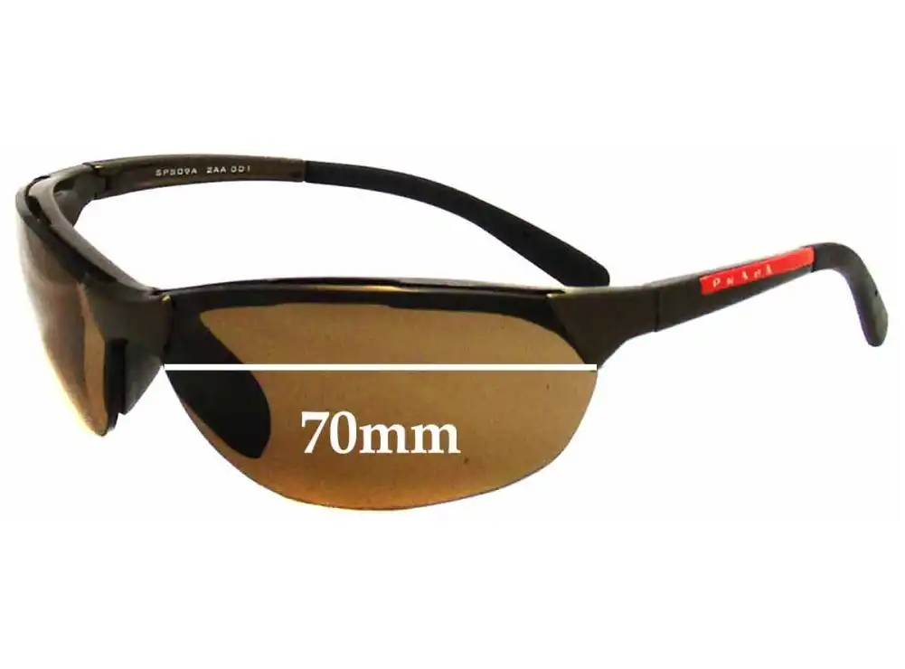 Sunglass Fix Replacement Lenses for Prada SPS09A - 70mm Wide Sunglass Fix Replacement Lenses for Prada SPS09A - 70mm Wide