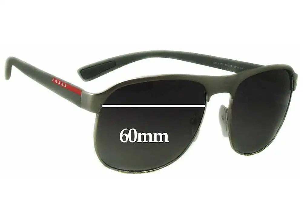Sunglass Fix Replacement Lenses for Prada SPS51Q - 60mm Wide Sunglass Fix Replacement Lenses for Prada SPS51Q - 60mm Wide