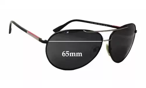 Sunglass Fix Replacement Lenses for Prada SPR52L - 65mm Wide Sunglass Fix Replacement Lenses for Prada SPR52L - 65mm Wide