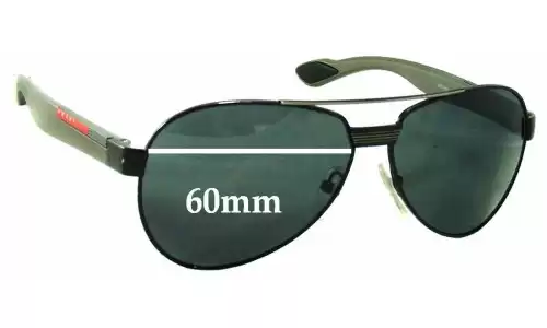 Sunglass Fix Replacement Lenses for Prada SPS55M - 60mm Wide Prada SPS55M Replacement Lenses 60mm wide