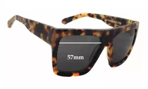 Sunglass Fix Replacement Lenses for Quiksilver Velvet Skull Machina - 57mm Wide Quiksilver Velvet Skull Machina Replacement Lenses 57mm wide