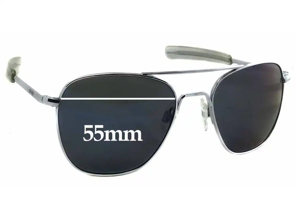 Sunglass Fix Replacement Lenses for Randolph Engineering RE USA - 55mm Wide Sunglass Fix Replacement Lenses for Randolph Engineering RE USA - 55mm Wide