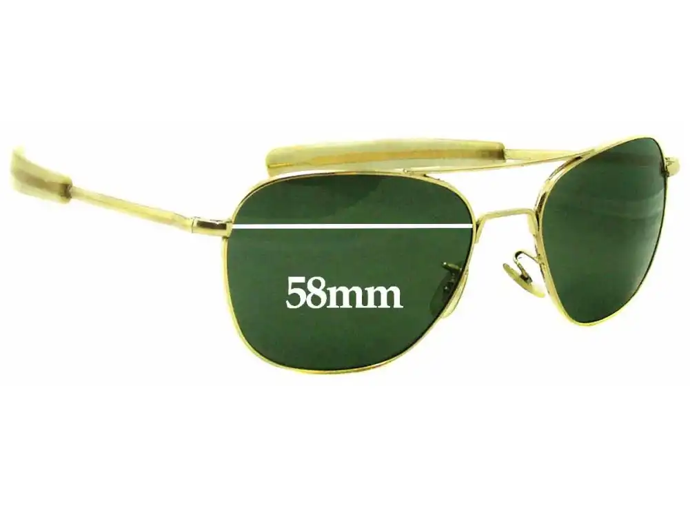 Sunglass Fix Replacement Lenses for Randolph Engineering RE USA - 58mm Wide Sunglass Fix Replacement Lenses for Randolph Engineering RE USA - 58mm Wide