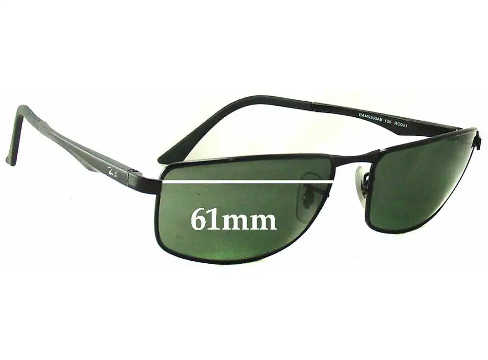 Sunglass Fix Replacement Lenses for Ray-Ban RAM5200AB - 61mm Wide Sunglass Fix Replacement Lenses for Ray-Ban RAM5200AB - 61mm Wide