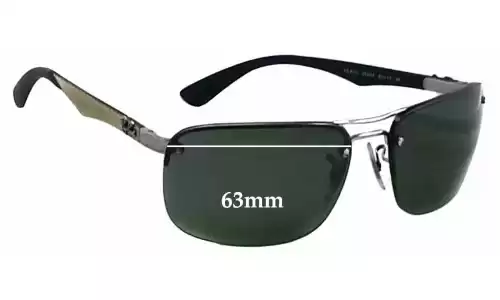 Sunglass Fix Replacement Lenses for Ray-Ban RB8310 Tech - 63mm Wide Ray-Ban RB8310 Tech Replacement Lenses 63mm wide