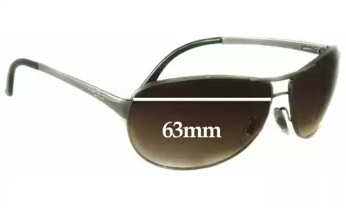 Sunglass Fix Replacement Lenses for Ray-Ban RB3342 Warrior - 63mm Wide Ray-Ban RB3342 Warrior Replacement Lenses 63mm wide