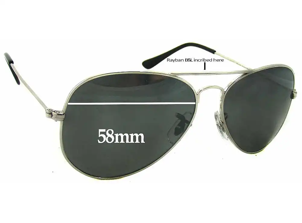 Sunglass Fix Replacement Lenses for Ray-Ban B&L RB1103 - 58mm Wide Sunglass Fix Replacement Lenses for Ray-Ban B&L RB1103 - 58mm Wide