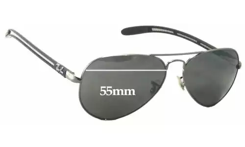 Sunglass Fix Replacement Lenses for Ray-Ban RB8307 Tech - 55mm Wide Ray-Ban RB8307 Tech Replacement Lenses 55mm wide