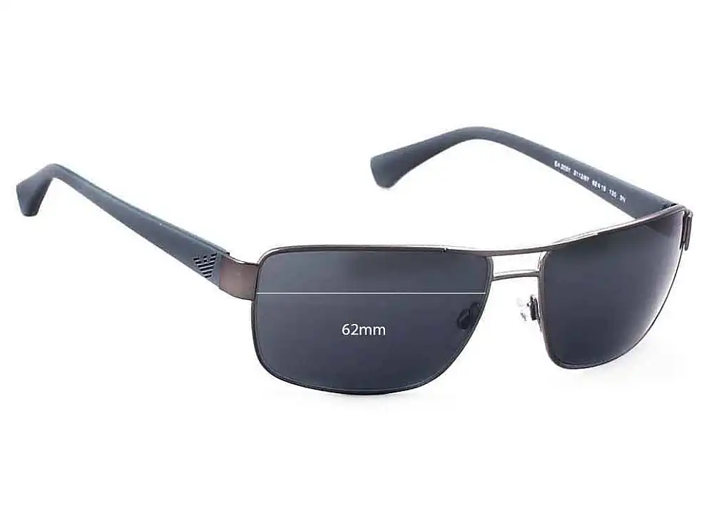 Sunglass Fix Replacement Lenses for Emporio Armani EA2031 - 62mm Wide Sunglass Fix Replacement Lenses for Emporio Armani EA2031 - 62mm Wide