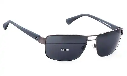 Sunglass Fix Replacement Lenses for Emporio Armani EA2031 - 62mm Wide Emporio Armani EA2031 Replacement Lenses 62mm wide