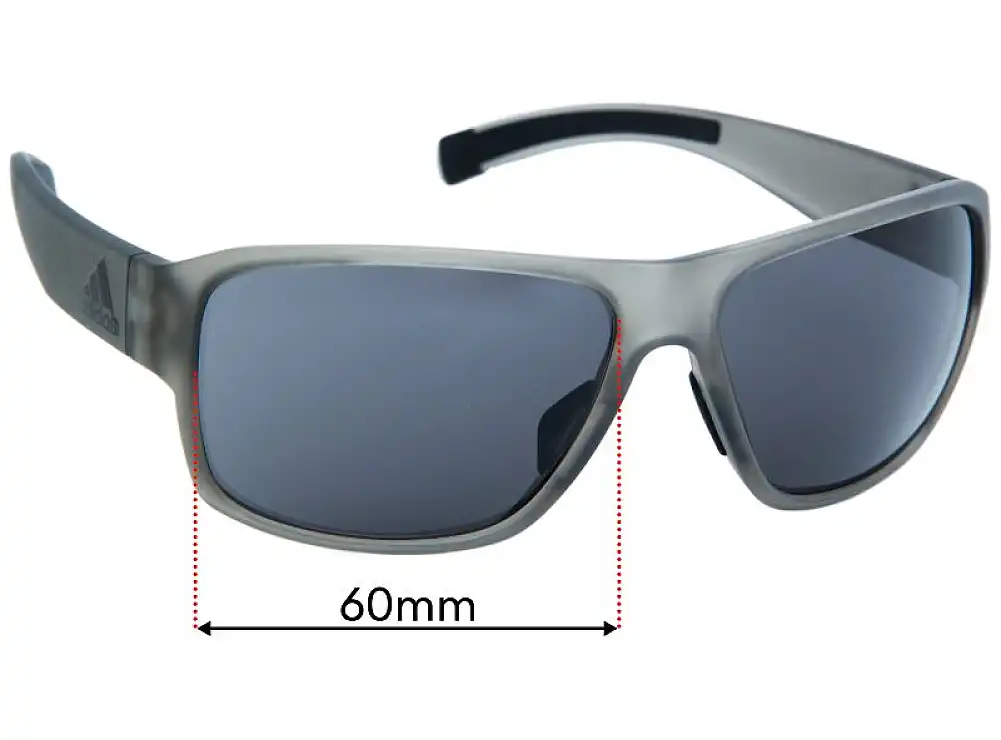 Sunglass Fix Replacement Lenses for Adidas AD20 Jaysor - 60mm Wide Sunglass Fix Replacement Lenses for Adidas AD20 Jaysor - 60mm Wide