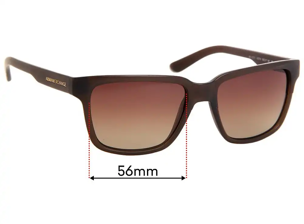 Sunglass Fix Replacement Lenses for Armani Exchange AX 4026S - 56mm Wide Sunglass Fix Replacement Lenses for Armani Exchange AX 4026S - 56mm Wide
