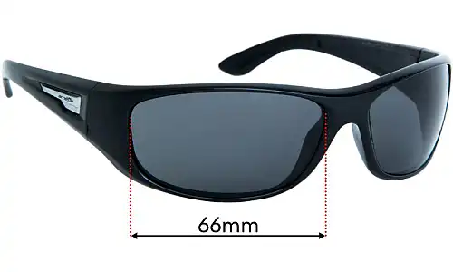 Sunglass Fix Replacement Lenses for Arnette Freezer AN4155 - 66mm Wide Arnette Freezer AN4155 Replacement Lenses 66mm wide