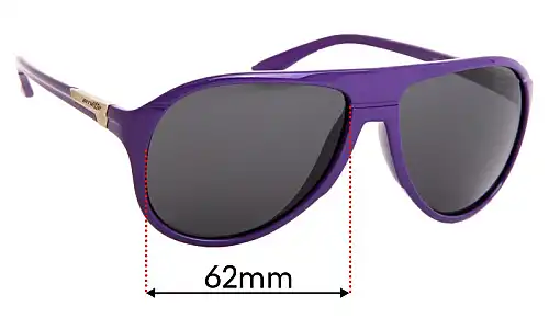 Arnette Highlife AN4134 Replacement Lenses 62mm Arnette Highlife AN4134 Replacement Sunglass Lenses - 62mm Wide