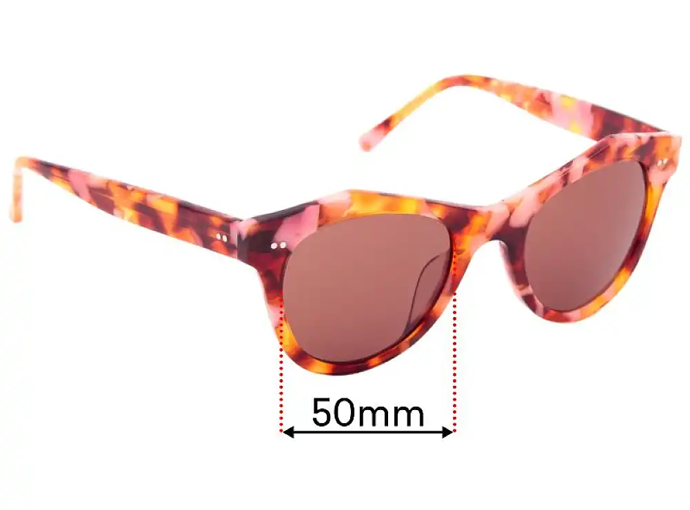 Sunglass Fix Replacement Lenses for Bailey Nelson Emery - 50mm Wide Sunglass Fix Replacement Lenses for Bailey Nelson Emery - 50mm Wide