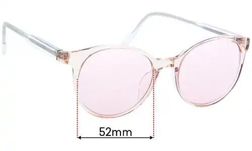 Bailey Nelson Helena Replacement Lenses 52mm Sunglass Fix Replacement Lenses for Bailey Nelson Helena - 52mm wide
