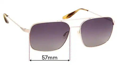 Sunglass Fix Replacement Lenses for Barton Perreira Volair - 57mm Wide Sunglass Fix Replacement Lenses for Barton Perreira Volair - 57mm Wide